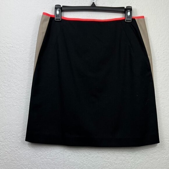T Tahari Color Block Back Zip Mini Skirt - Picture 1 of 8